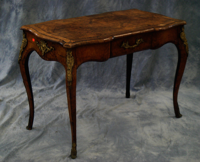 Louis XV ormolu mounted burl walnut 3da13