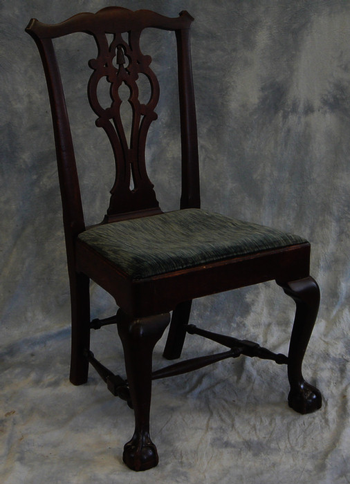 Carved mahogany Chippendale style