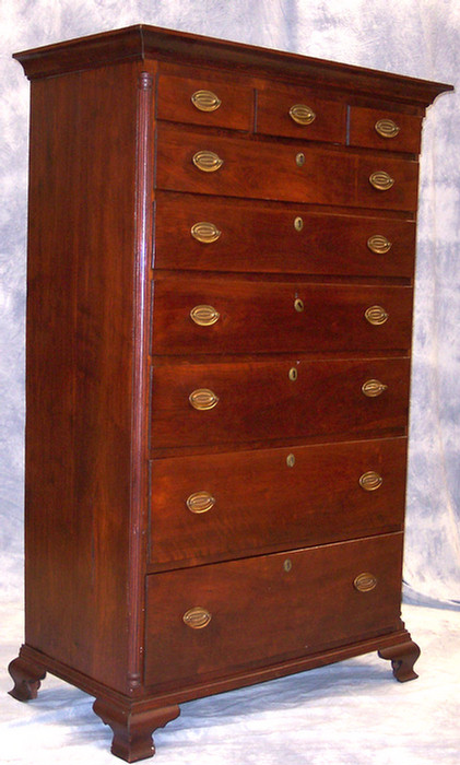 Walnut Chippendale 3 over 6 walnut 3da81