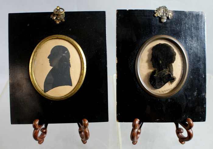 2 oval silhouettes, Perdita Robinson