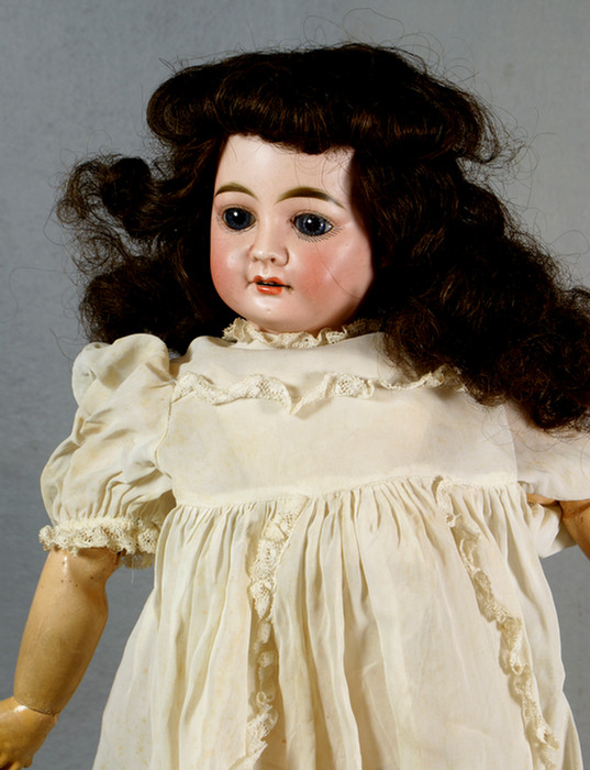 French bisque head doll set eyes  3dabb