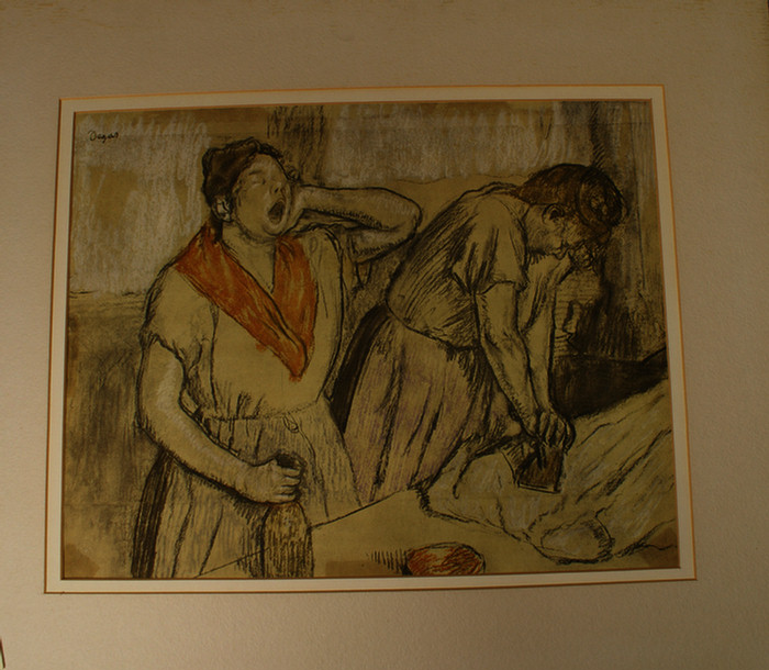 After Edward Degas color lithograph  3dafc