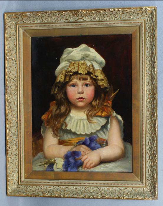 American School, 19th c, o/c, portrait