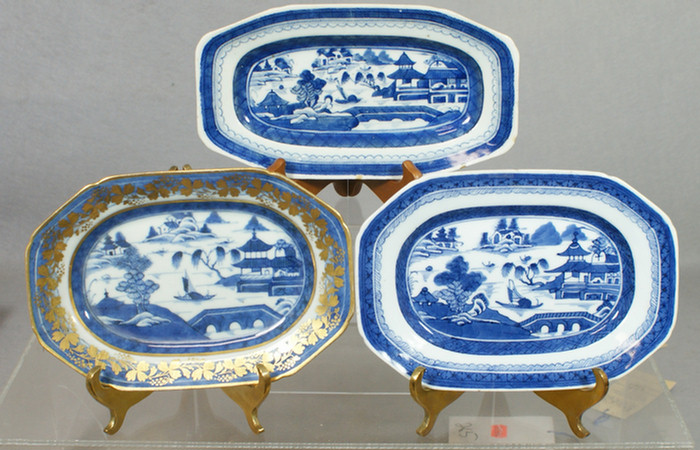 3 Chinese Export porcelain Canton