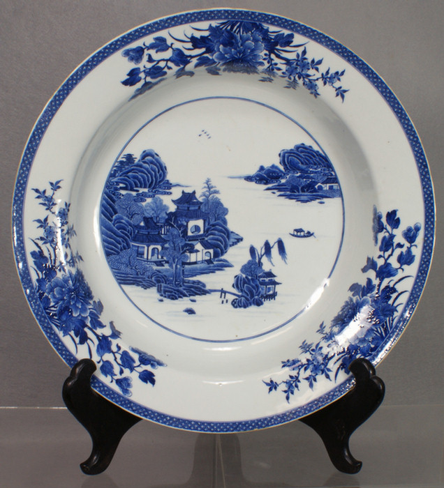 Chinese export porcelain blue and