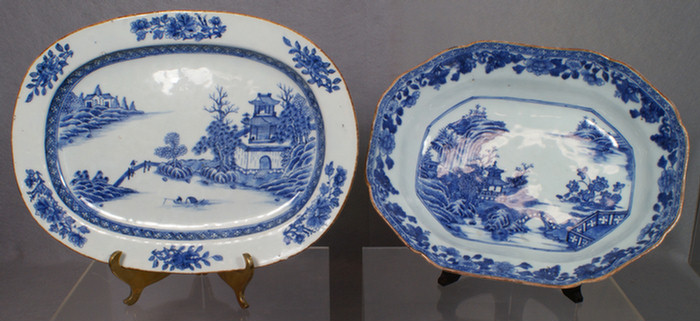 Chinese export porcelain blue and