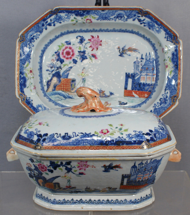 Chinese export porcelain underglaze 3dc09