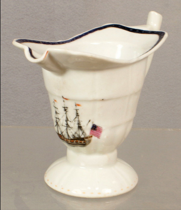 Chinese export porcelain helmet