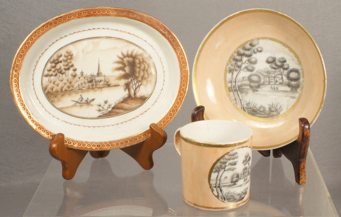 Chinese export porcelain lot of 2 pieces
