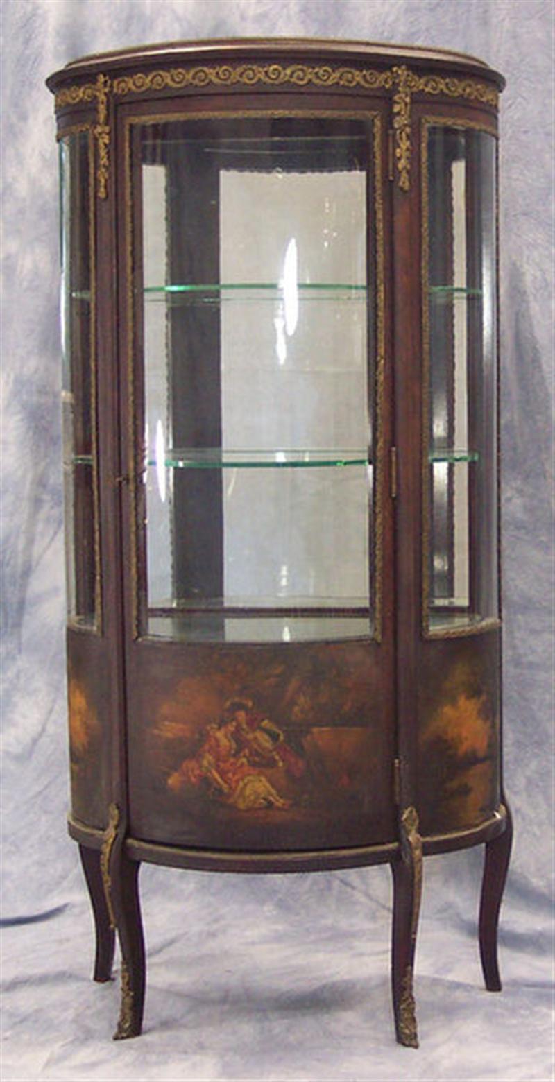 French Vernis Martin style curio cabinet,