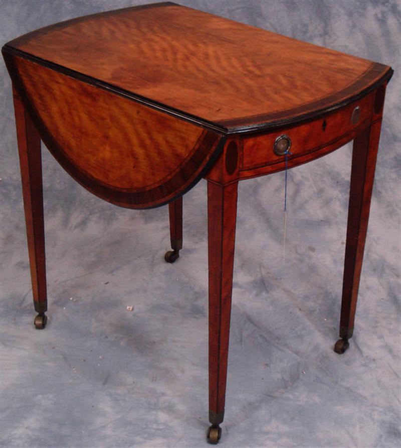 George III Hepplewhite banded satinwood 3d87d