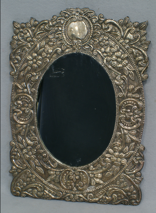 800 silver floral repousse wall 3d95b