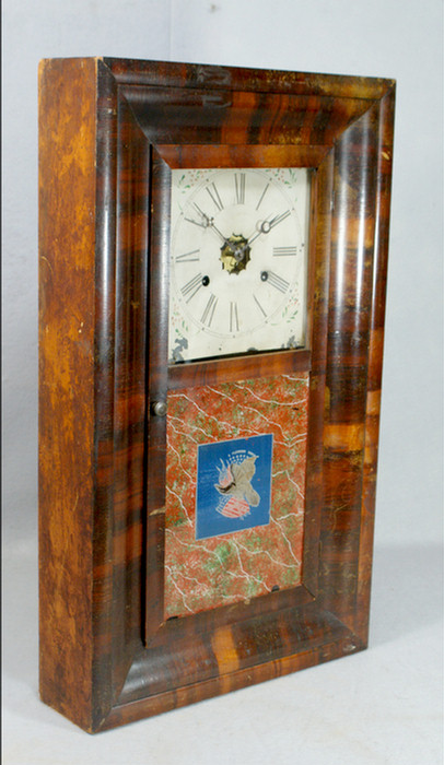 Rosewood EN Welch 30 hr box clock, reverse