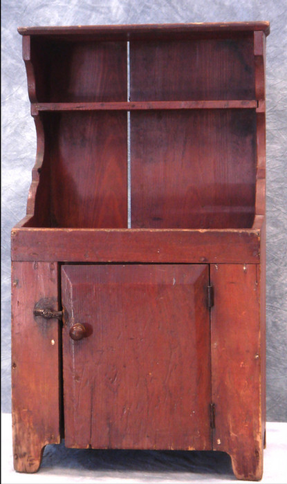 Miniature pine dry sink with open