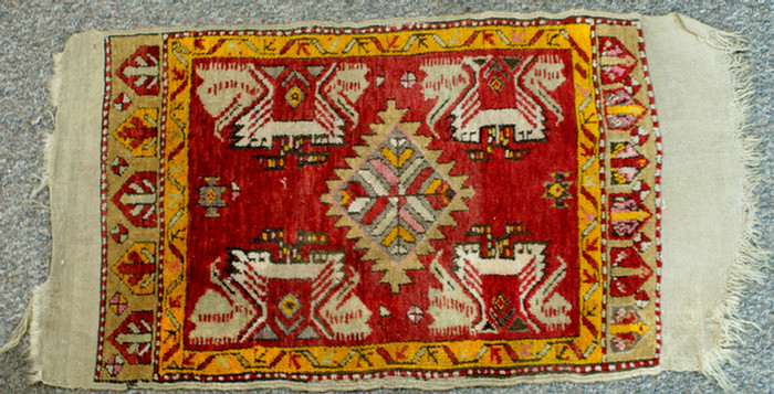 Turkish throw rug 36 x 19  3dddc