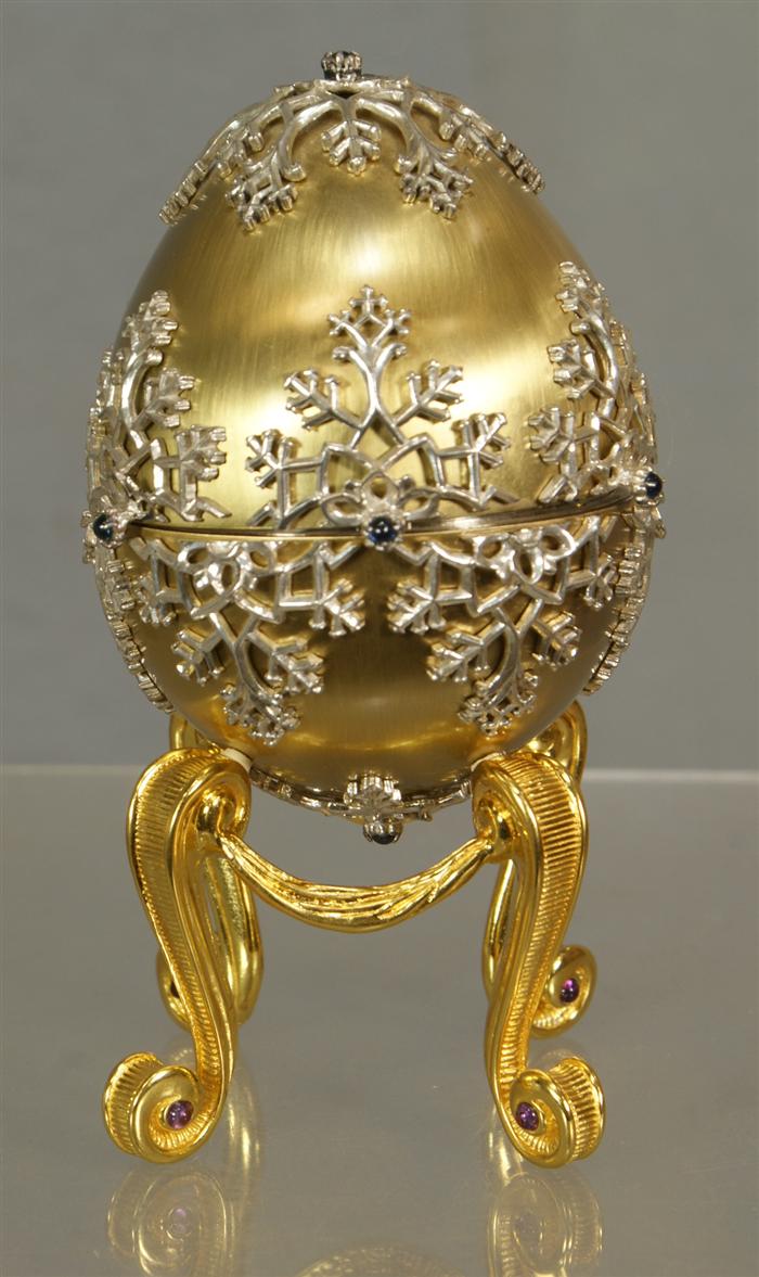 House of Faberge 22K gilt sterling silver