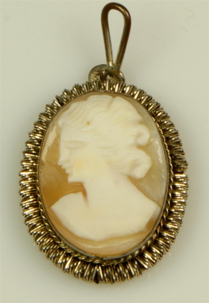 Carved shell cameo lot, c/o  YGF