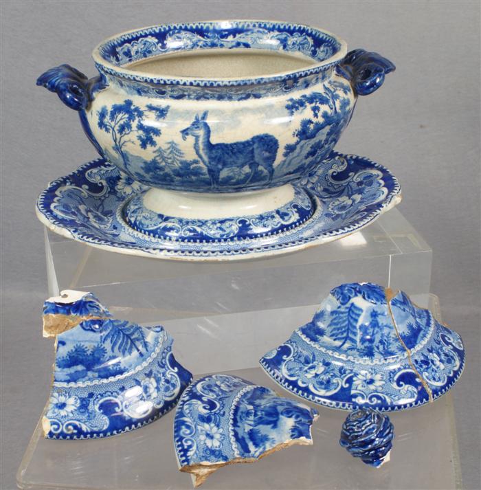 Staffordshire tureen and under
