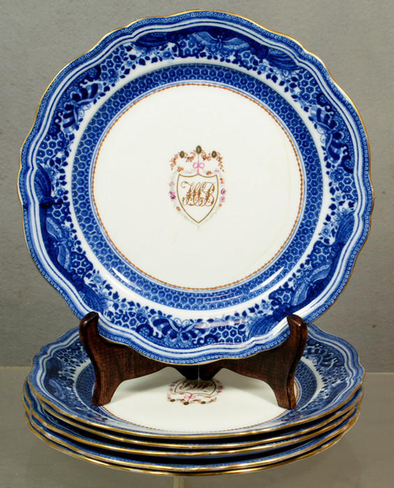 6 English plates in Chinese Expport 3de34