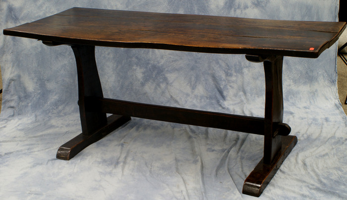 Elmwood trestle base dining room 3de35