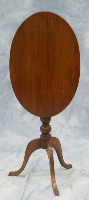 Mahogany and cedar tilt top candlestand,