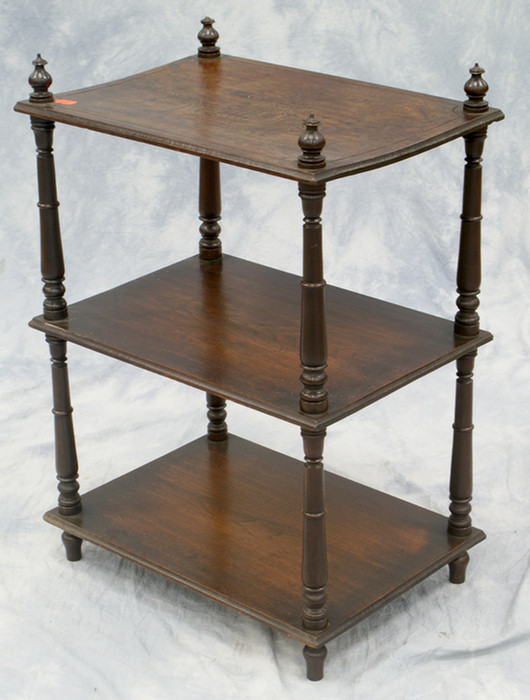 3 tier mahogany Victorian music