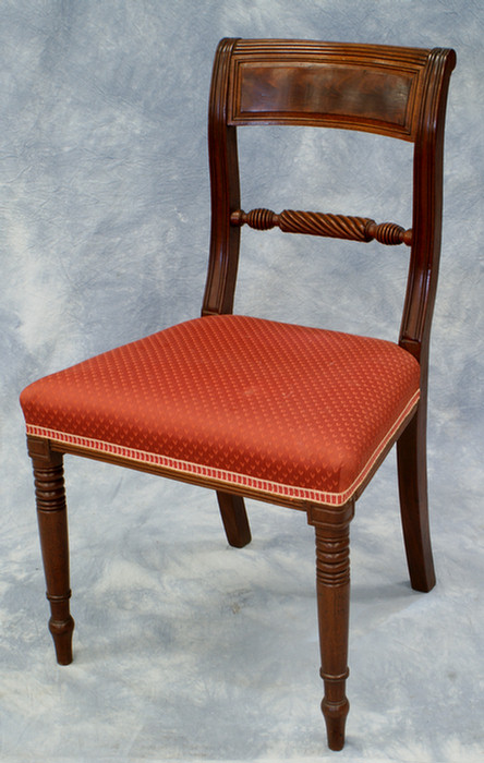 8 mahogany Federal DR chairs, reeded