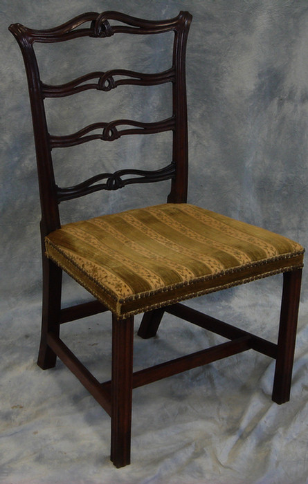 Mahogany Chippendale side chair  3de9e