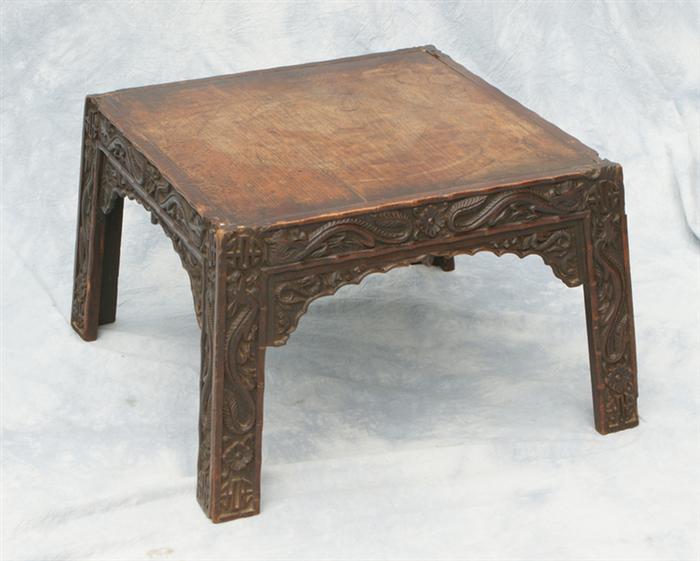 Chinese wood stand carved with 3dedc