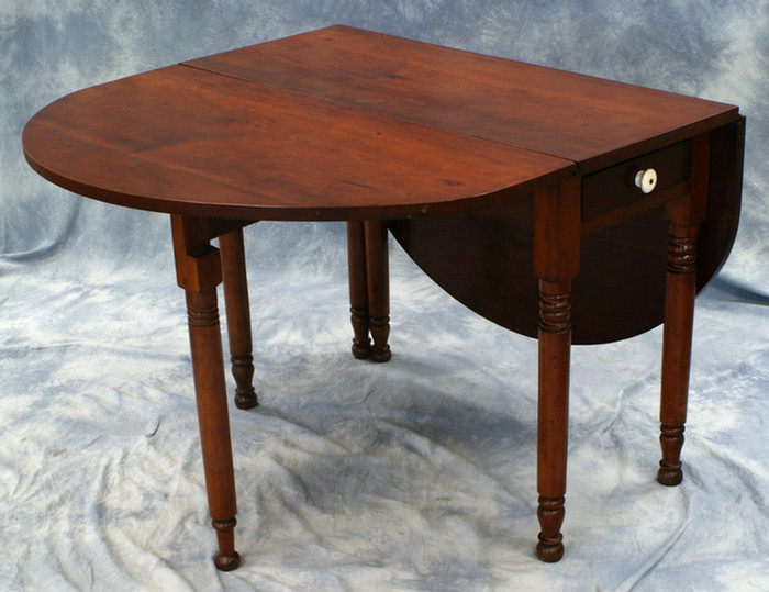 Cherry Sheraton 6 leg d/l table