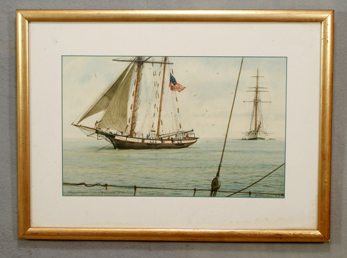 Watercolor by Reynolds Thomas dated 3df59