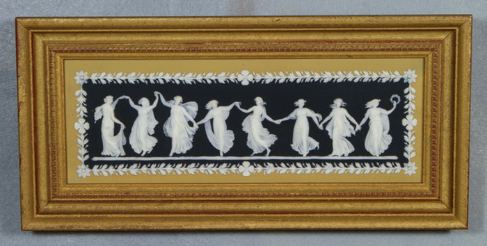 An unusual tri color Wedgwood plaque 3df77