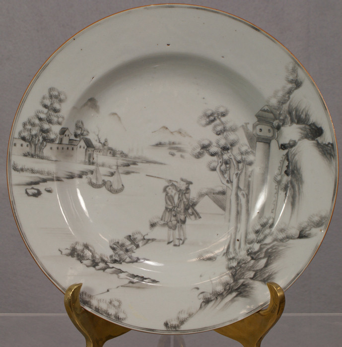 Chinese Export shallow soup bowl,