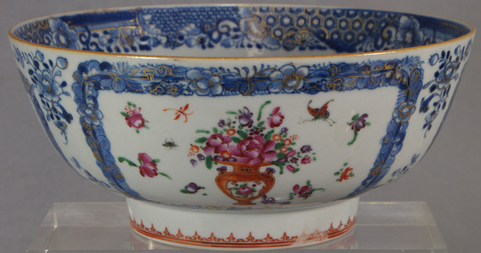 Small Chinese Export punch bowl  3dca2