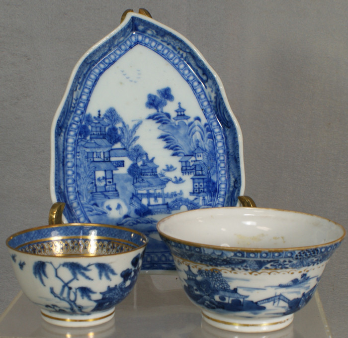 3 pcs Chinese Export porcelain 3dcde