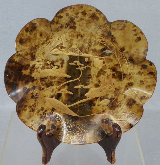 Japanese lacquered tortoise shell