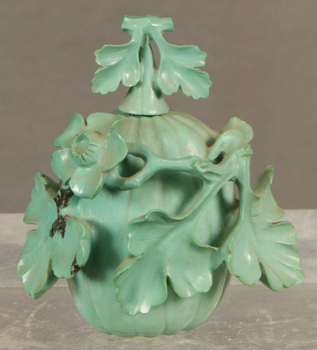 Carved turquoise melon shaped Chinese 3dd4e