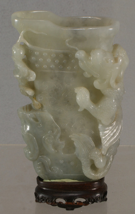 Archaic form Chinese carved hardstone 3dd6b