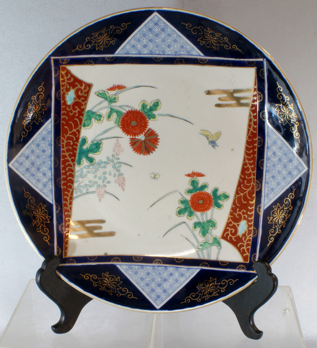 Japanese Imari porcelain charger  3dd92