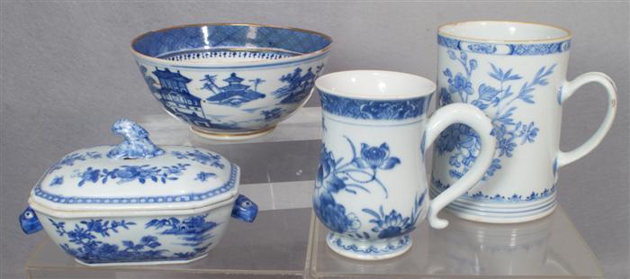 Lot of 5 pieces of Chinese blue 3ddc5