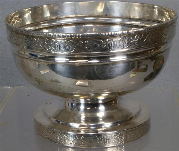 American coin silver waste bowl