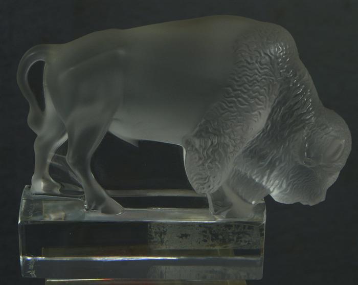 Lalique crystal American buffalo  3e34c