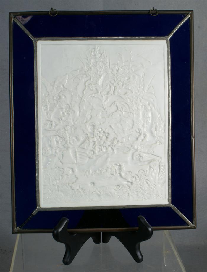 German Lithophane in a stained 3e350