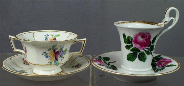 4 Meissen porcelain floral decorated 3e371