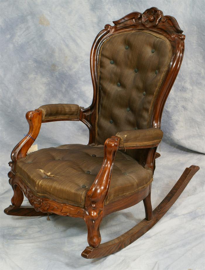 Rose carved rosewood rococo Revival