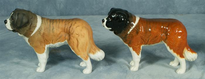 Two Beswick St. Bernard figurines,