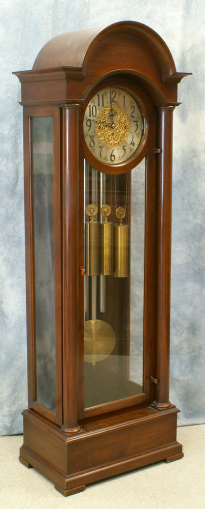 Mahogany 5 tube dome top hall clock  3e5da