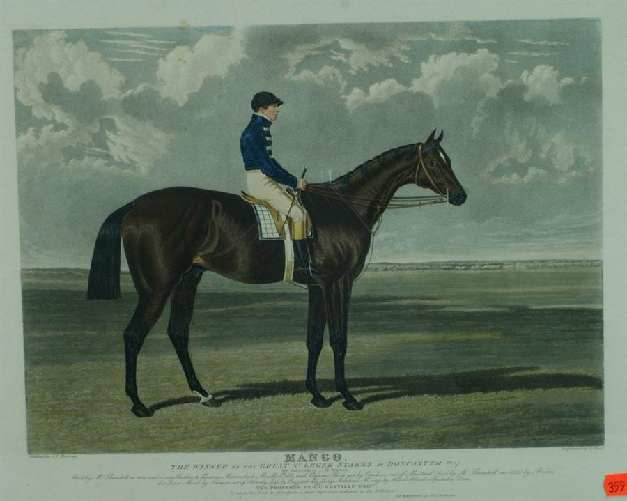 After J F Herring, colored engraving,