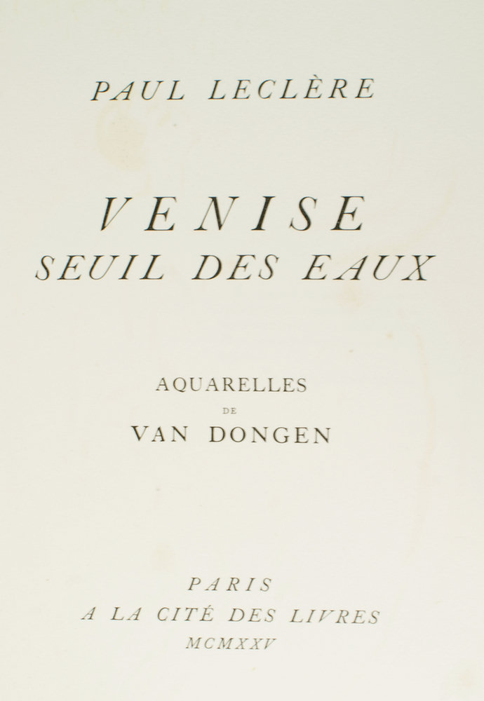 Kees van Dongen 1877 1968 Venise  3e457