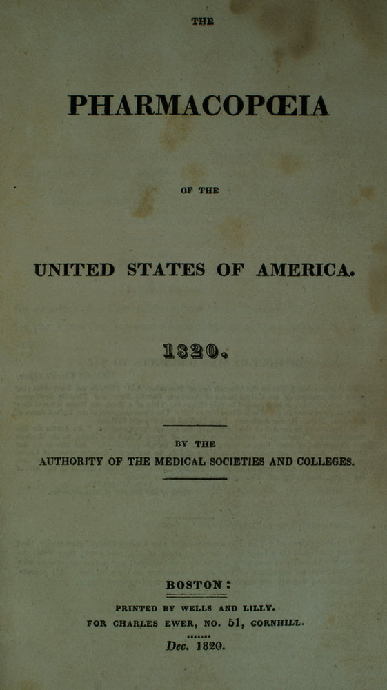 Pharmacopoeia of the United States of